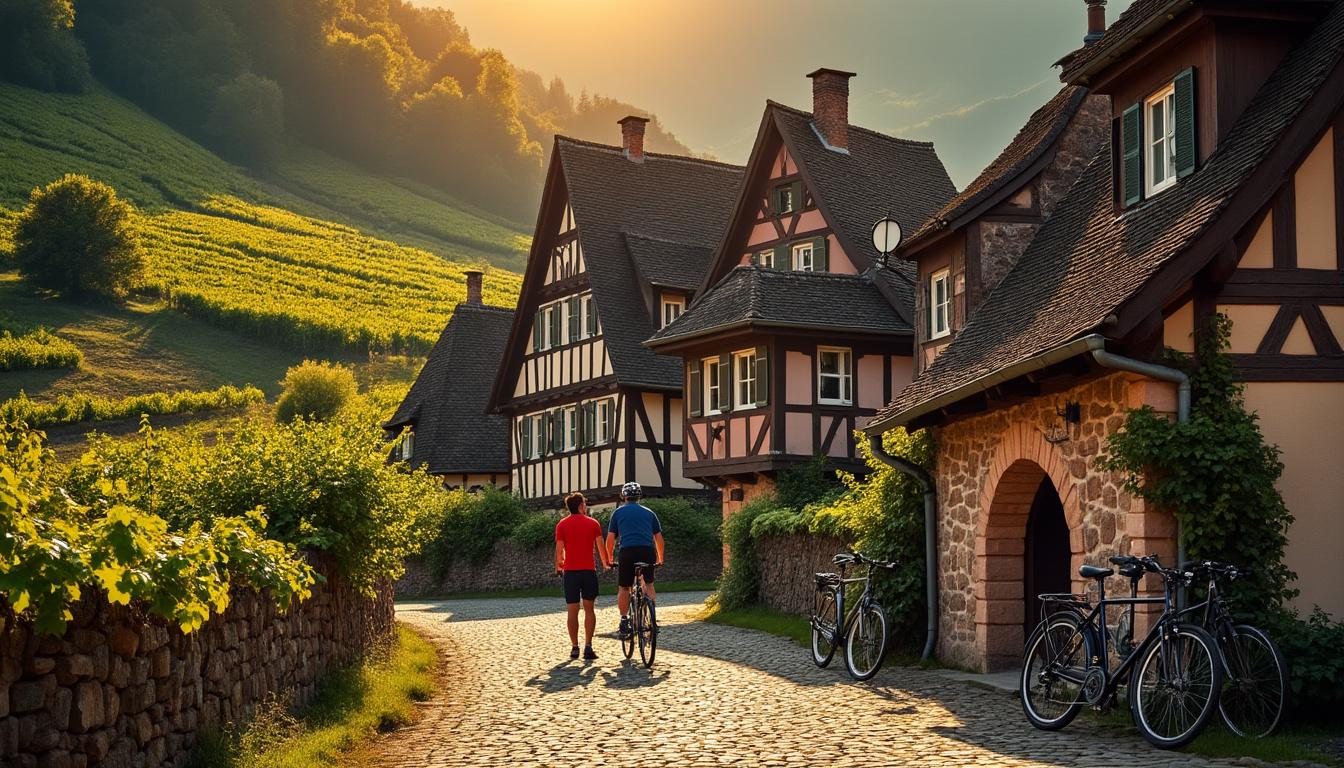 découvrez la route des vins d'alsace, un itinéraire unique à travers des paysages pittoresques, des vignobles renommés et des villages charmants pour une expérience œnologique inoubliable.