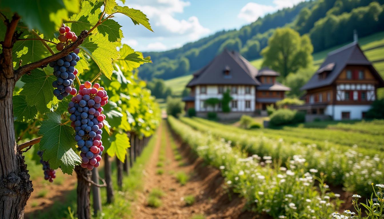 découvrez la route des vins d'alsace, ses vignobles pittoresques, ses villages charmants et ses dégustations authentiques pour une expérience œnologique inoubliable.