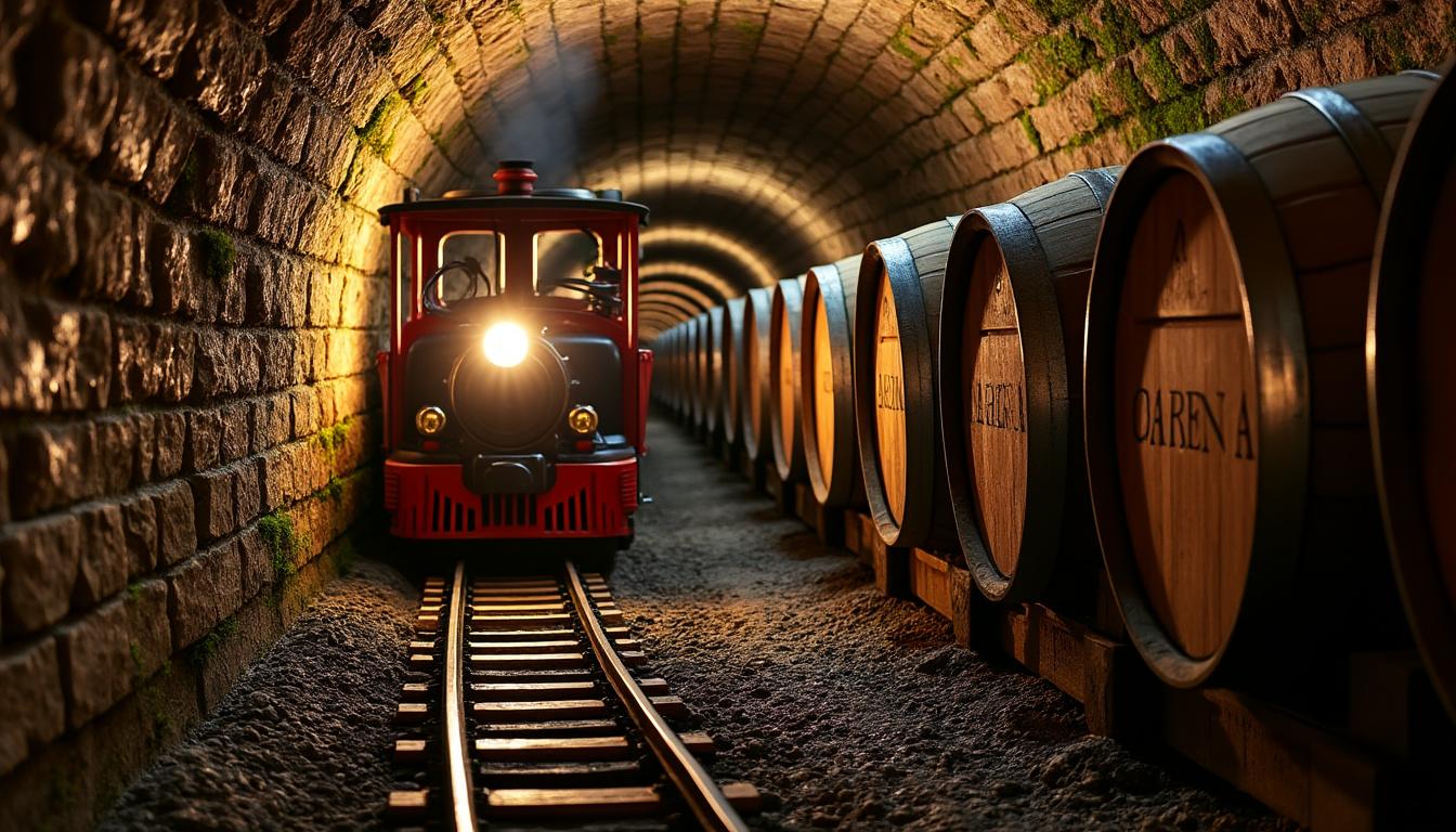 découvrez une visite unique de la cave de champagne à bord d’un petit train confortable. partez à la découverte des secrets de fabrication du champagne et profitez d’une expérience ludique et gourmande.
