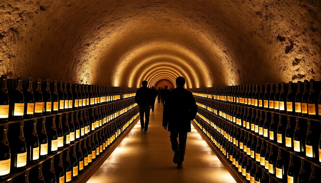 découvrez les caves de ruinart lors d'une visite unique au cœur de l'histoire du célèbre champagne. explorez les galeries souterraines et apprenez les secrets de fabrication de ce grand cru.